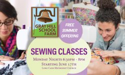 Sewing Classes from Gray Hill School Farm