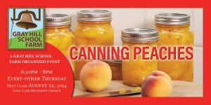 canning peaches class